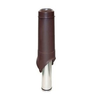 Выход вентиляции KROVENT Pipe VT IS 150х700 изолированный RAL 6005 зеленый.