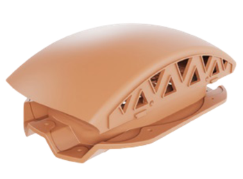 Вентилятор подкровельный Viotto для профнастила С20 RAL8017 Черепаха