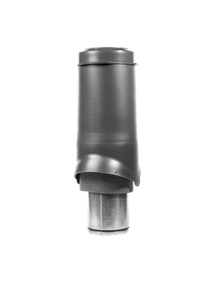 Выход вентиляции KROVENT Pipe VT IS 150х500 изолированный RAL 7024 серый.