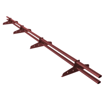 Снегозадержатель трубчатый NewLine 20х40 2 опоры 1500 RAL 7024