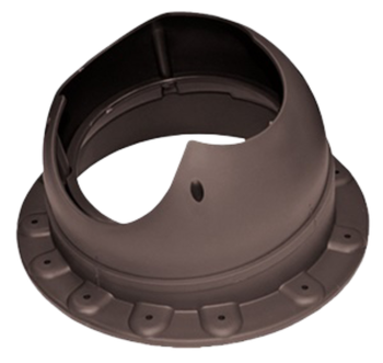 Элемент проходной KROVENT Base-VT Seam 110 для фальцевой и мягкой кровли RAL 8017 коричневый.