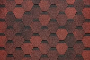 Гибкая черепица Docke PIE EURASIA/ ШЕСТИГРАННИК/ Красный