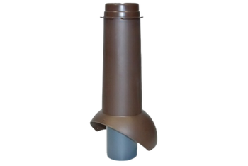 Выход канализации KROVENT Pipe-VT 110х500 RAL 8017 коричневый.