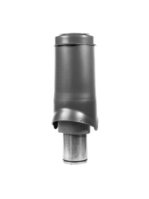 Выход вентиляции KROVENT Pipe VT IS 125х500 изолированный RAL 7024 серый.