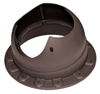 Элемент проходной KROVENT Base-VT Seam 110 для фальцевой и мягкой кровли RAL 8017 коричневый.