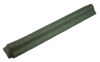 Конек торцевой Ондувилла 1060х180 зеленый 3D