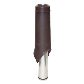 Выход канализации KROVENT Pipe VT IS 125х100х700 изолированный RR 29 красно-коричневый.