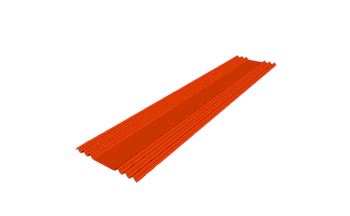 Ендова Ондувилла 1000х420 коричневая 3D