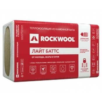 ROCKWOOL ЛАЙТ БАТТС 1000х600х100 5 шт 3м2/0,3м3.