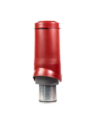 Выход вентиляции KROVENT Pipe VT IS 150х500 изолированный RAL 3009 красный.