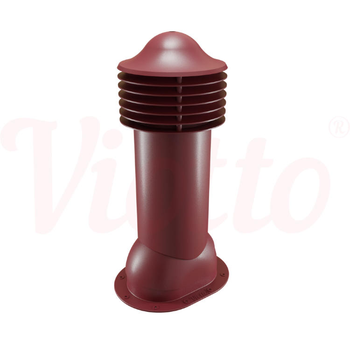 Труба вентиляционная Viotto D-110 H-550 для готовой мягкой и фальцевой кровли RAL 3005 утеплен