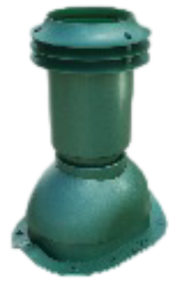 Выход вентиляции канализации Viotto для металлочерепицы Монтеррей RAL 7024