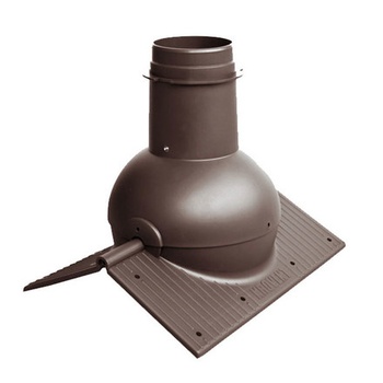 Выход коньковый вентиляционный KROVENT Pipe-Cone RR 29 красно-коричневый.