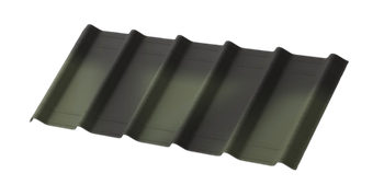 Лист Ондувилла 1070х400 зеленый 3D