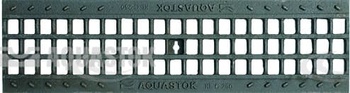 Решетка штампованная оцинкованная АКВАСТОК Norma DN100 A15 1000х134х22 31041А