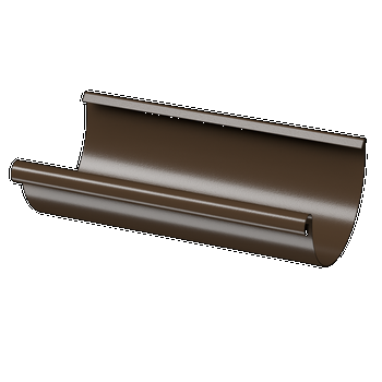 Docke STAL PREMIUM Желоб полукруглый D125 3 м (Каштан 8017)