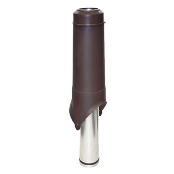 Выход канализации KROVENT Pipe VT IS 125х100х700 изолированный RAL 7024 серый.