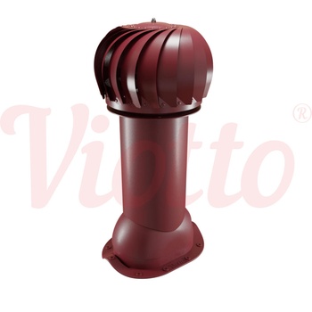Роторная вентиляция Viotto D-110 H-550 для металлочерепицы Монтеррей RAL 3005 утепленная