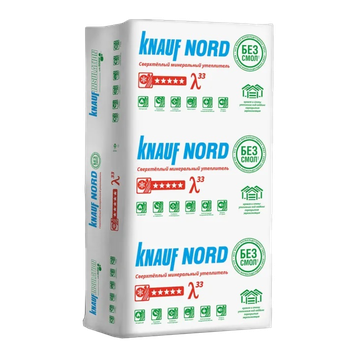 ТеплоKNAUF NORD TS 033 Aquastatik плита 50x600x1250 9м2/0,450м3/ 24ПАЧ