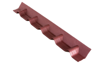 Фартук покрывающий Ондувилла 1020х140 красный 3D