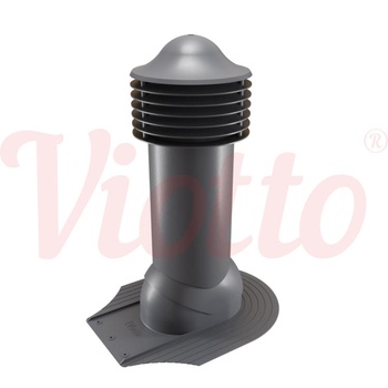 Труба вентиляционная Viotto D-125 для мягкой кровли при монтаже RAL 7024 утепленная