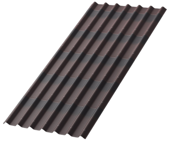 Лист черепица Ондулин 1950х960 1,872м2 графит