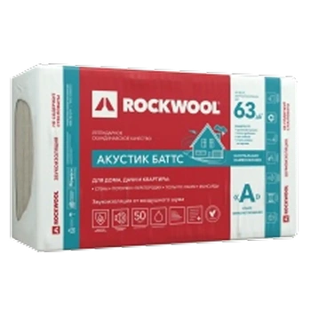 ROCKWOOL АКУСТИК БАТТС 1000х600х50 10 шт 6м2/0,3м3.