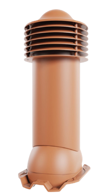 Труба вентиляционная Viotto D-110 H-550 для профнастила С21 RAL 8017 неутепленная