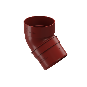 Docke STANDARD Колено 80 мм * 45° (Красный 3005)