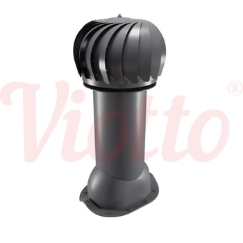 Роторная вентиляция Viotto D-150 для металлочерепицы Монтеррей RAL 3005 утепленная
