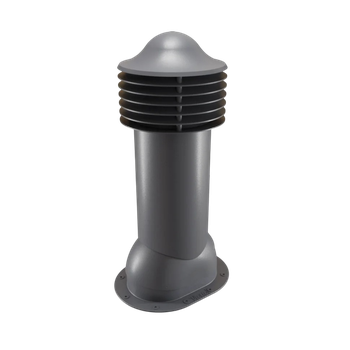 Роторная вентиляция Viotto D-125 для готовой мягкой и фальцевой кровли RAL 7024 утепленная