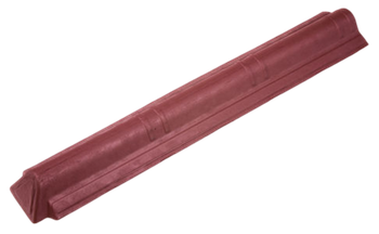 Конек торцевой Ондувилла 1060х180 красный 3D
