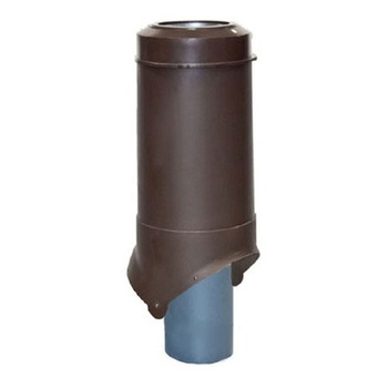 Выход канализации KROVENT Pipe VT IS 125х100х500 изолированный RAL 6005 зеленый.