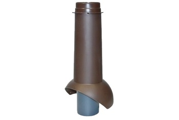 Выход канализации KROVENT Pipe-VT IS 110х500 изолированный RAL 8017 коричневый.