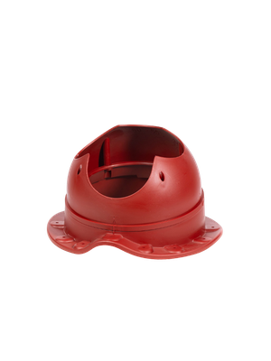 Элемент проходной KROVENT Base-VT Wave 110 для металлочерепицы RAL 3009 красный.