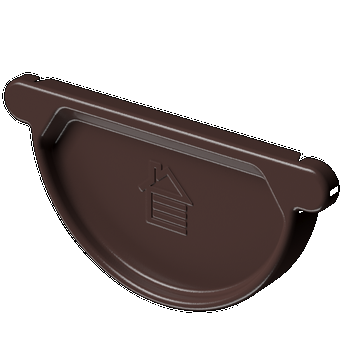 Docke STAL PREMIUM Заглушка желоба D125 (Шоколад 8019)