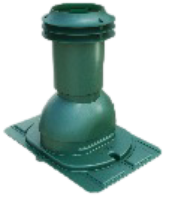 Выход вентиляции канализации Viotto с универс проходным элементом RAL9005