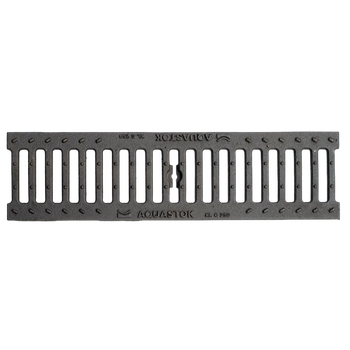 Решетка чугунная щелевая АКВАСТОК Norma DN100 С250 500х136х15 31013С