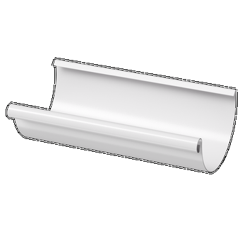 Docke STAL PREMIUM Желоб полукруглый D125 3 м (Пломбир 9010)